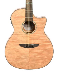 Luna High Tide Mahogany Grand Concert Acoustic Electric Guitar