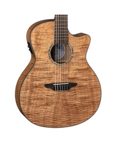 Luna High Tide Grand Concert Nylon String Acoustic Electric Guitar