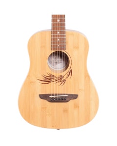 Luna Safari Bamboo Travel Guitar with Gig Bag