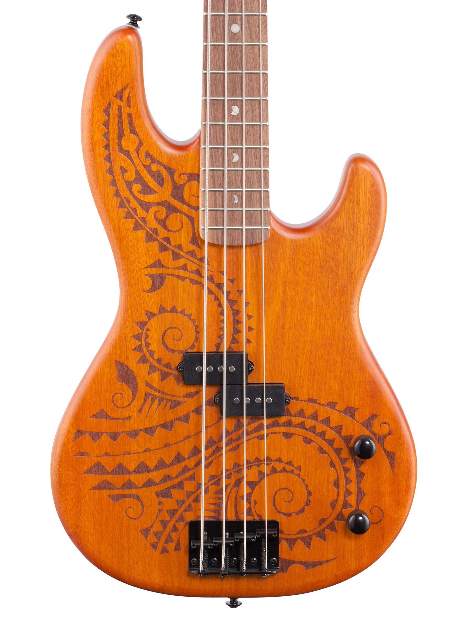 Luna Tattoo 4-String Electric Bass Guitar