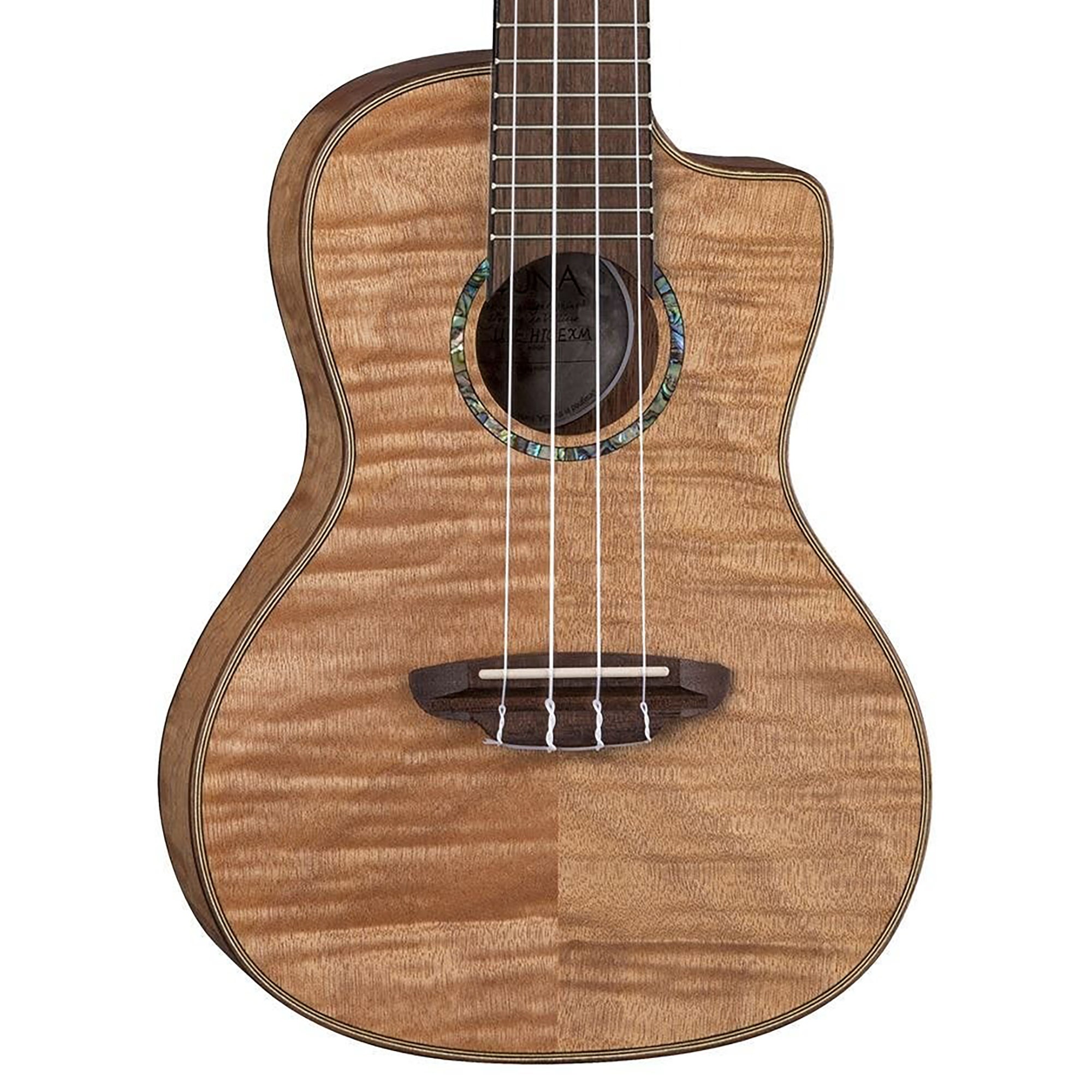 Luna High Tide Concert Ukulele Exotic Mahogany with Gig Bag