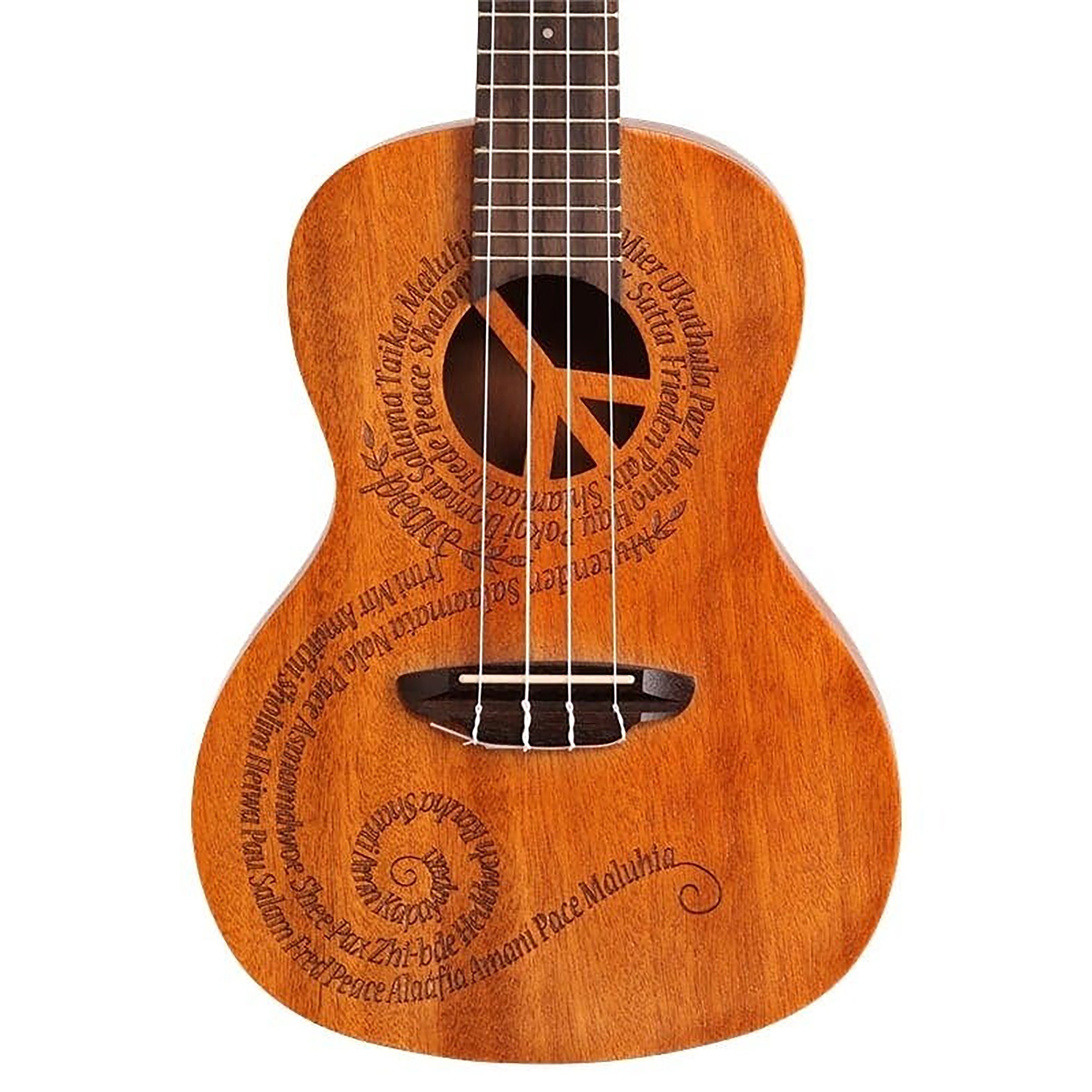 Luna Maluhia Concert Ukulele with Bag