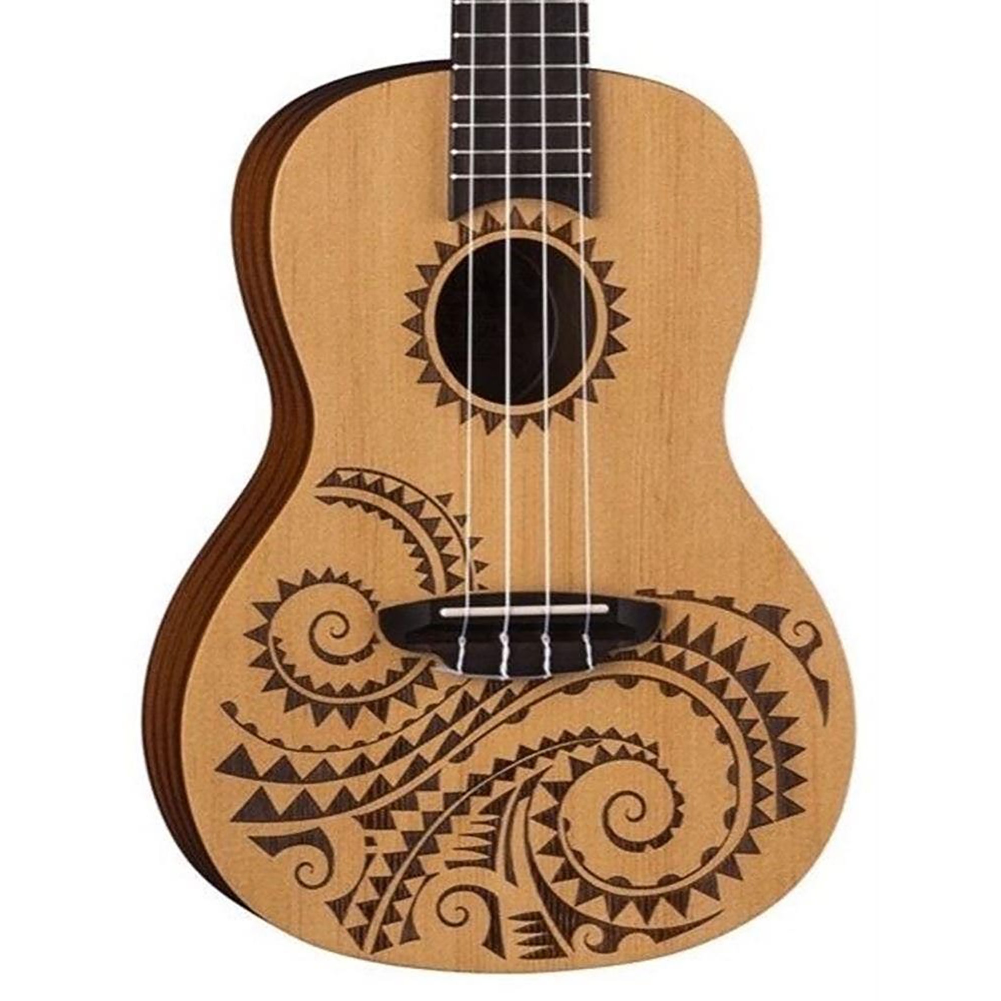 Luna Uke Tattoo Spruce Concert with Gigbag
