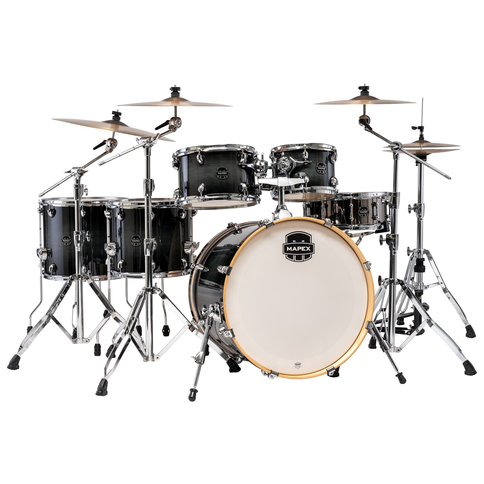 Mapex Armory Studioease Fast Toms 6-Piece Shell Kit Black Onyx