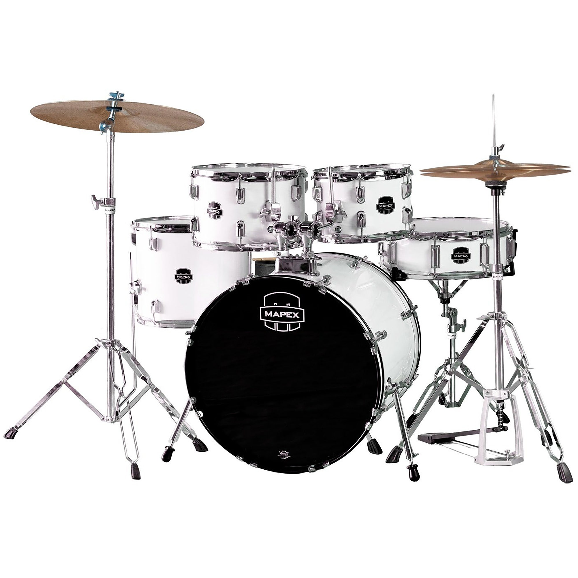 Mapex Comet Complete 5-Piece Drum Set White Grain