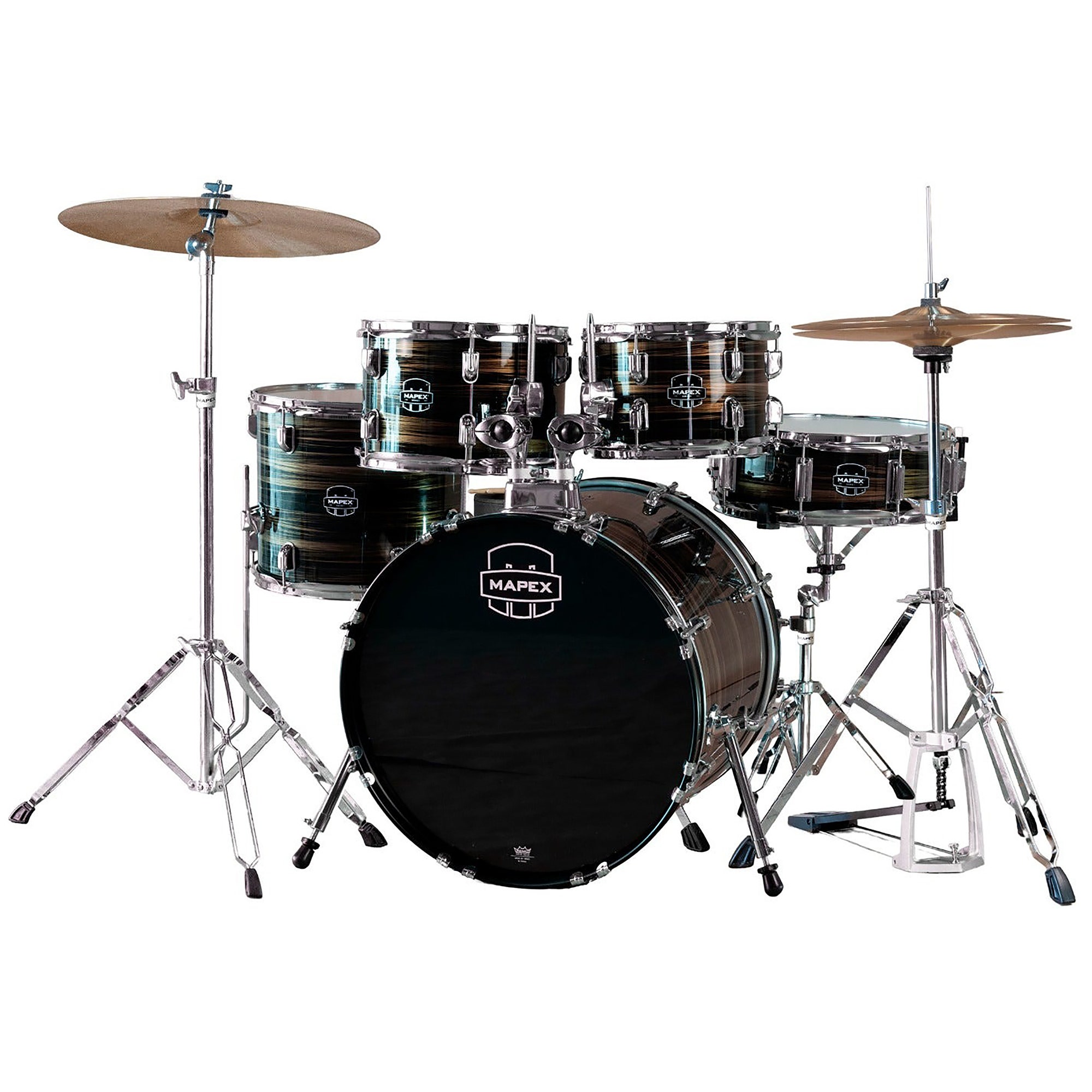 Mapex Comet Complete 5-Piece Drum Set Yellow Grain