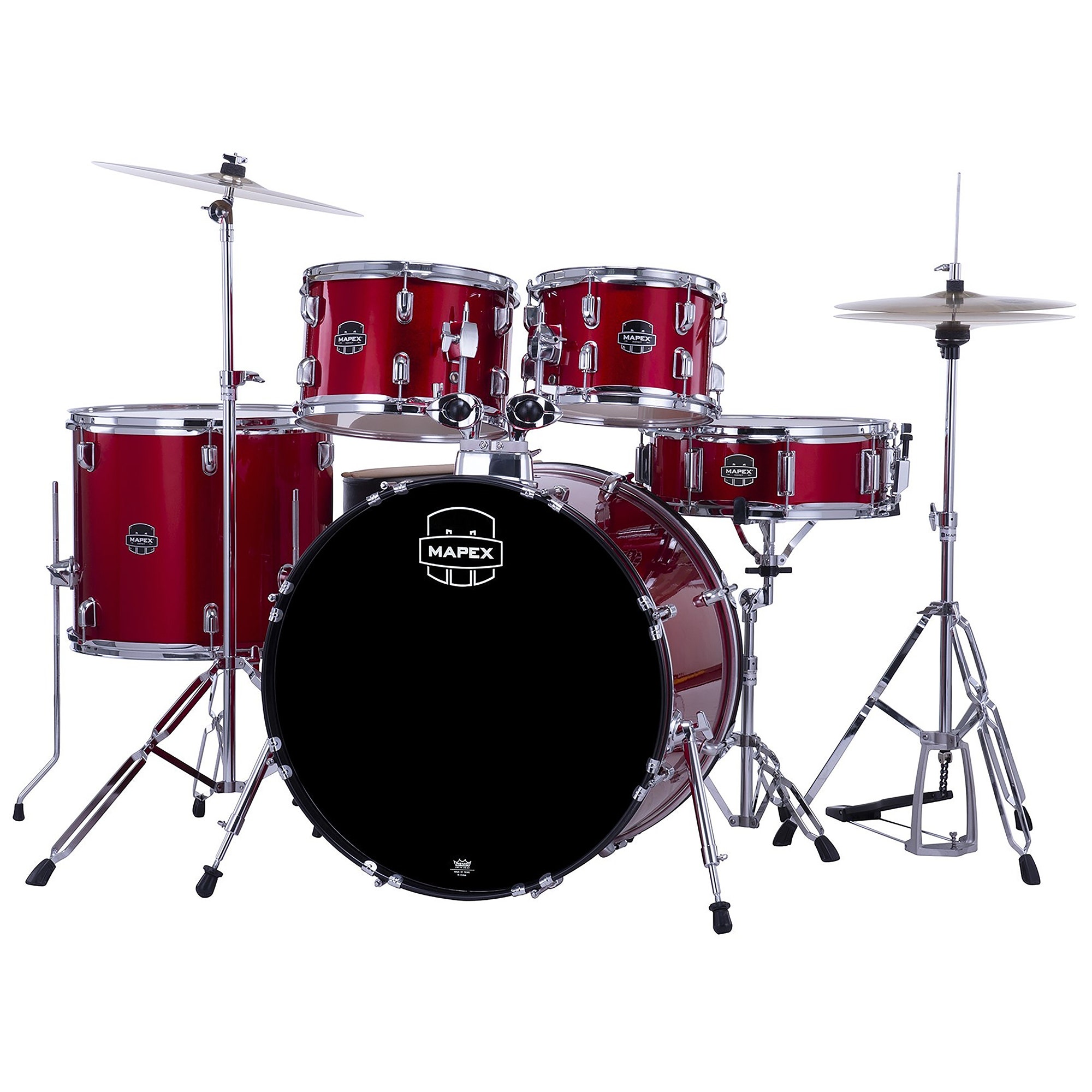 Mapex Comet Complete 5-Piece Drum Set Infra Red