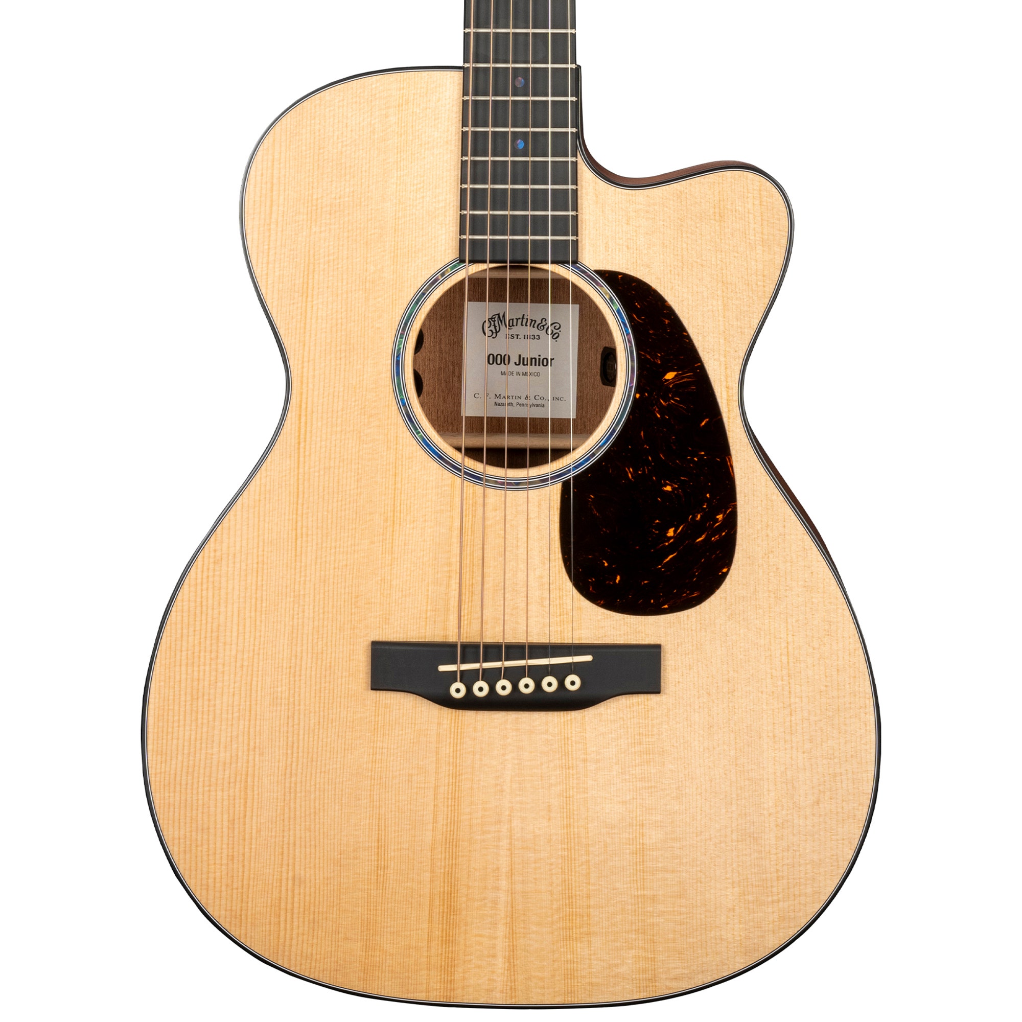 Martin 000C Jr E Acoustic Electric Guitar with Soft Shell