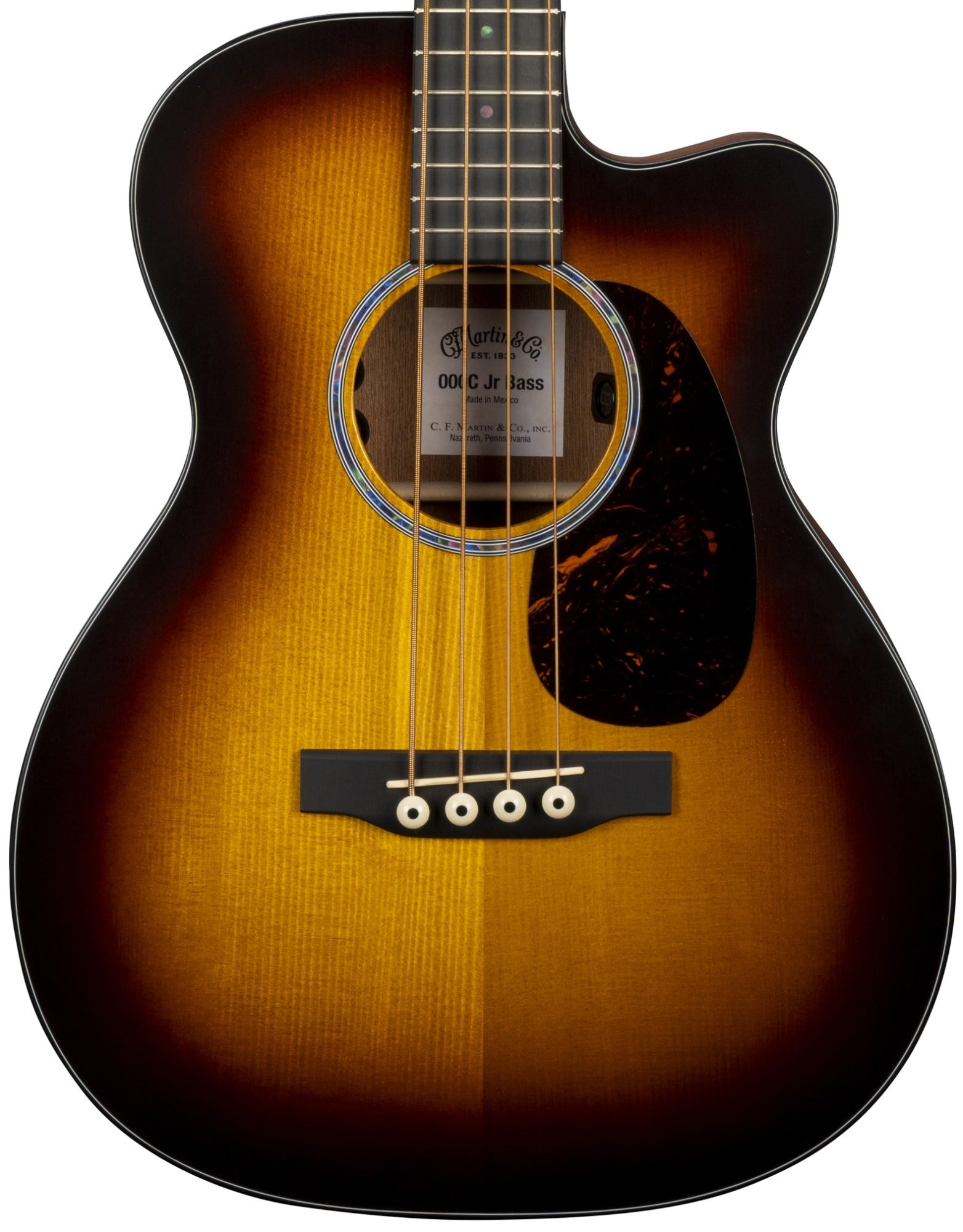 Martin 000C Jr E Bass Acoustic Electric Guitar with Soft Shell Case