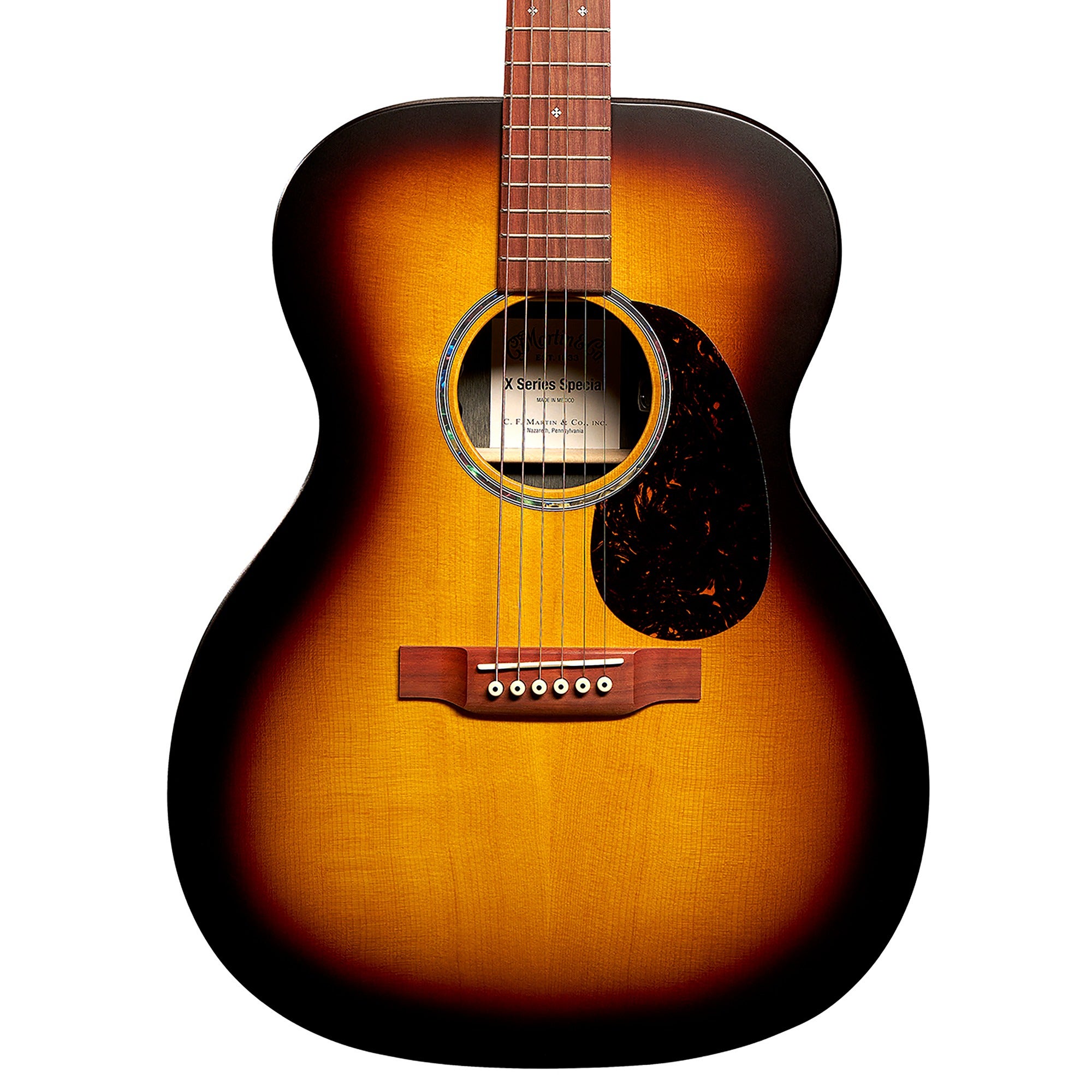Martin 000-X2E Brazilian Burst Special Acoustic Electric Guitar with Bag