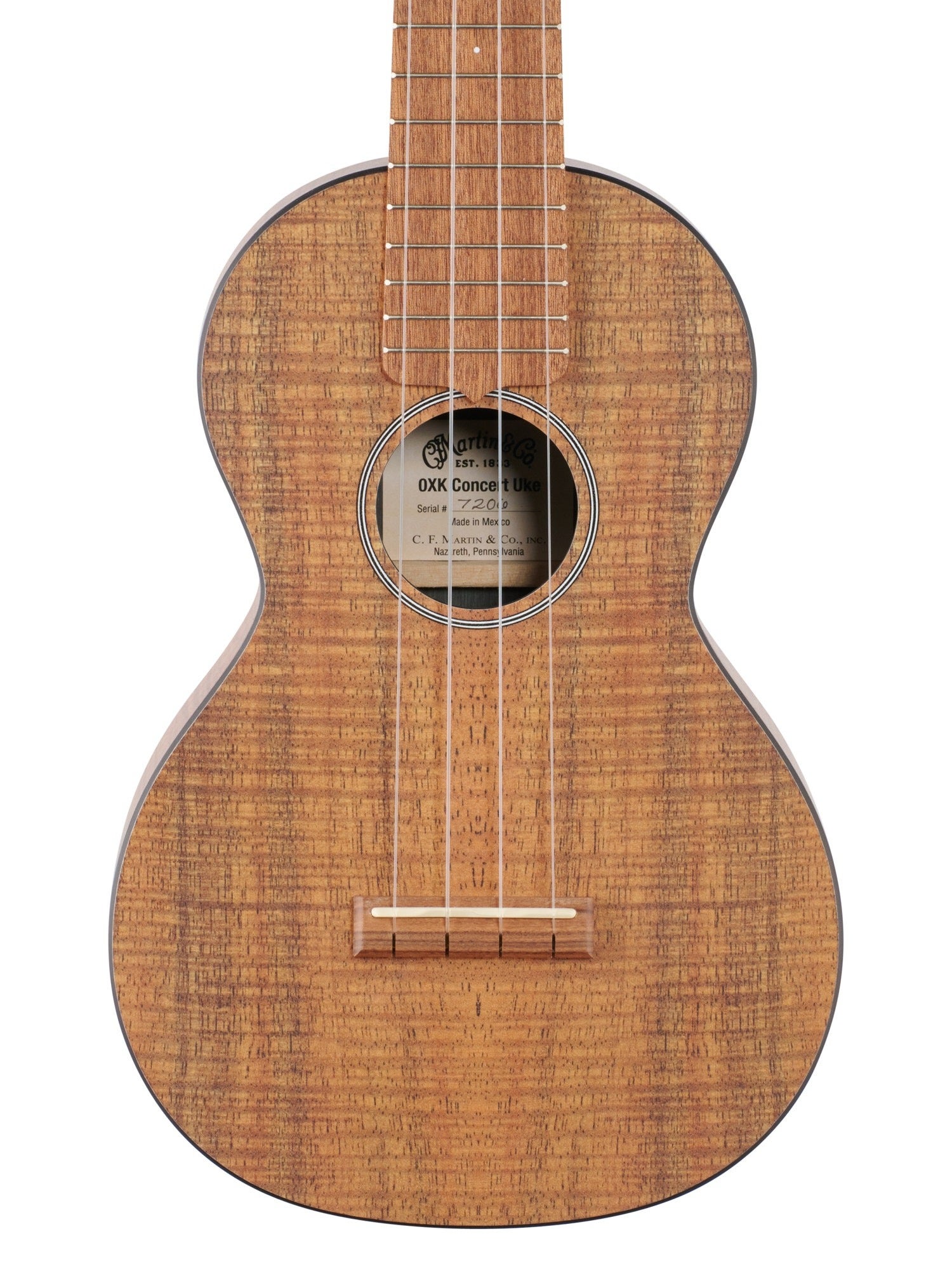 Martin 0XK Concert Ukulele HPL Koa with Gig Bag