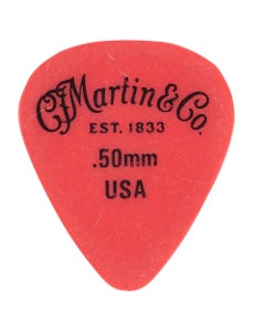Martin 18A0152 Delrin Picks Red