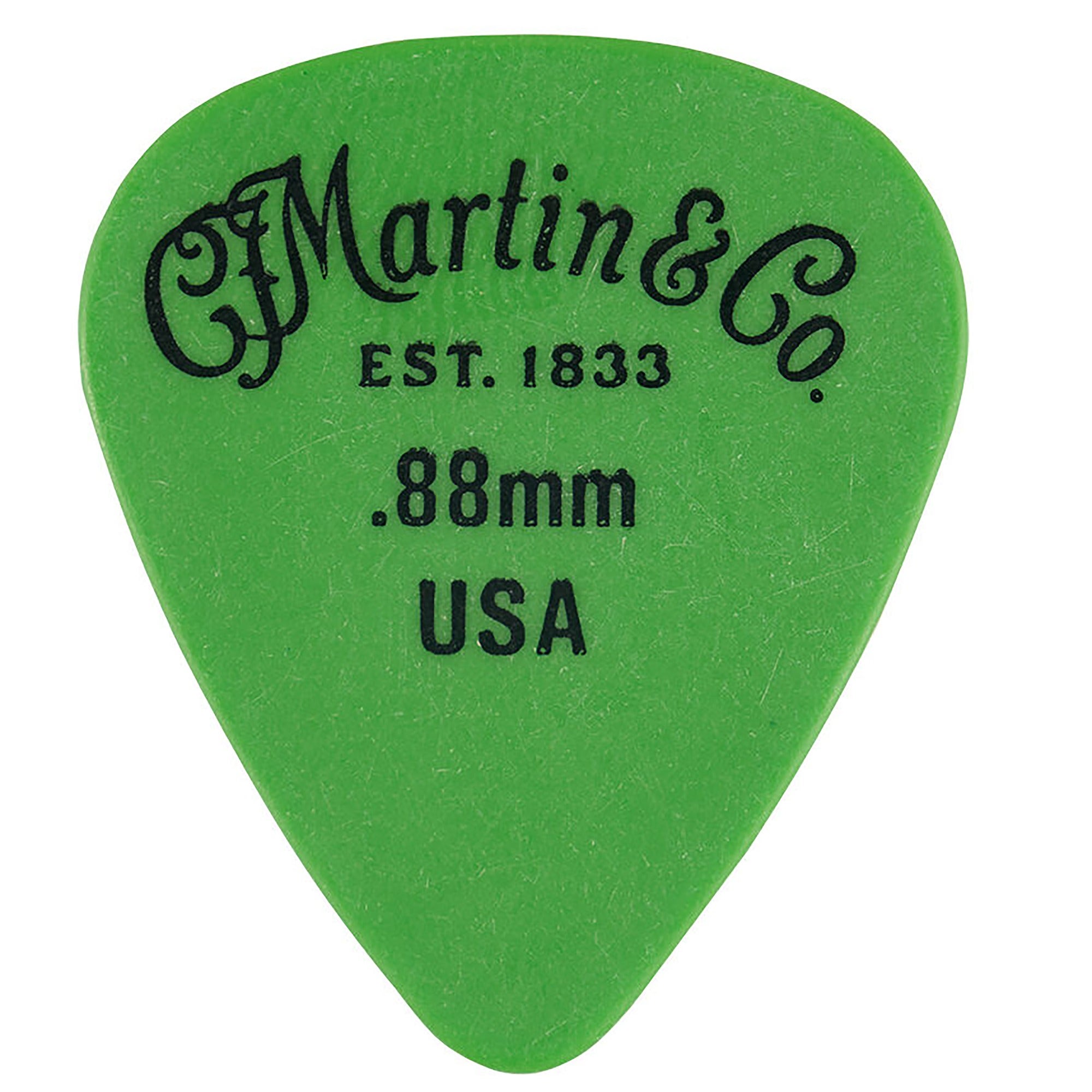 Martin 18A0155 Delrin Picks Green .88mm