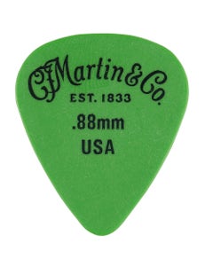 Martin 18A0155 Delrin Picks Green .88mm