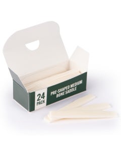 Martin Pre-shaped Bone Saddle Medium 24 Pack