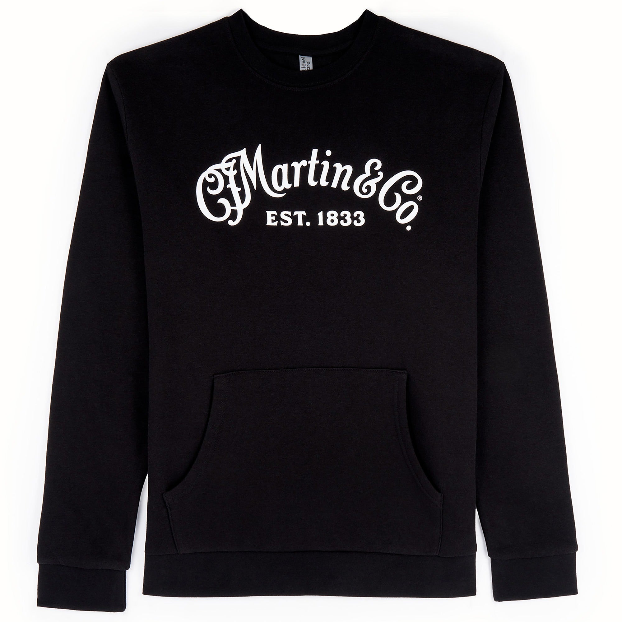 Martin 18CM02703X Logo Pocket Crewneck Sweatshirt Black 3X