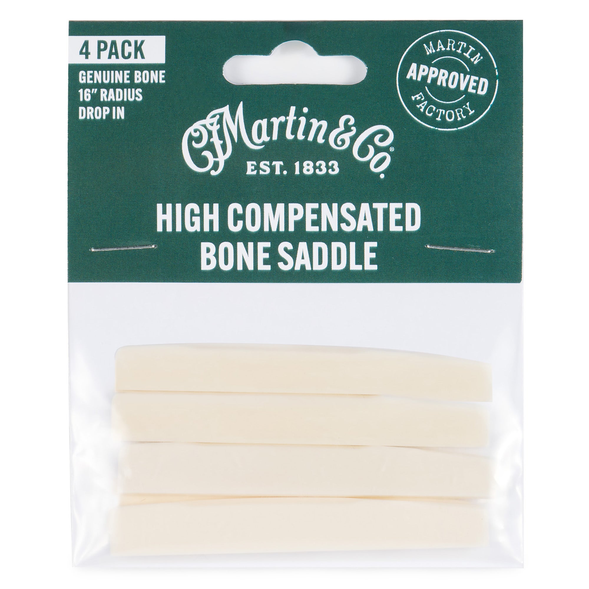 Martin 18SL0006 Compensated Bone Saddle 4 Pack