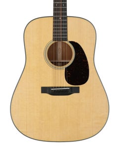 Martin D-18 Satin Acoustic Guitar Natural View 2