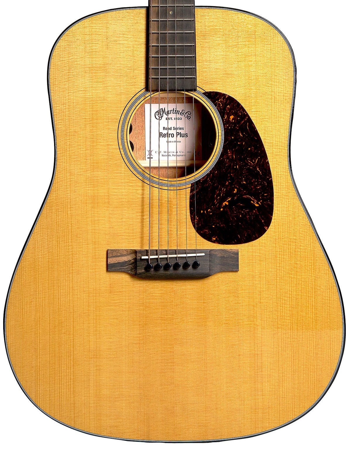 Martin DE Retro Plus Acoustic Electric Guitar with Case 