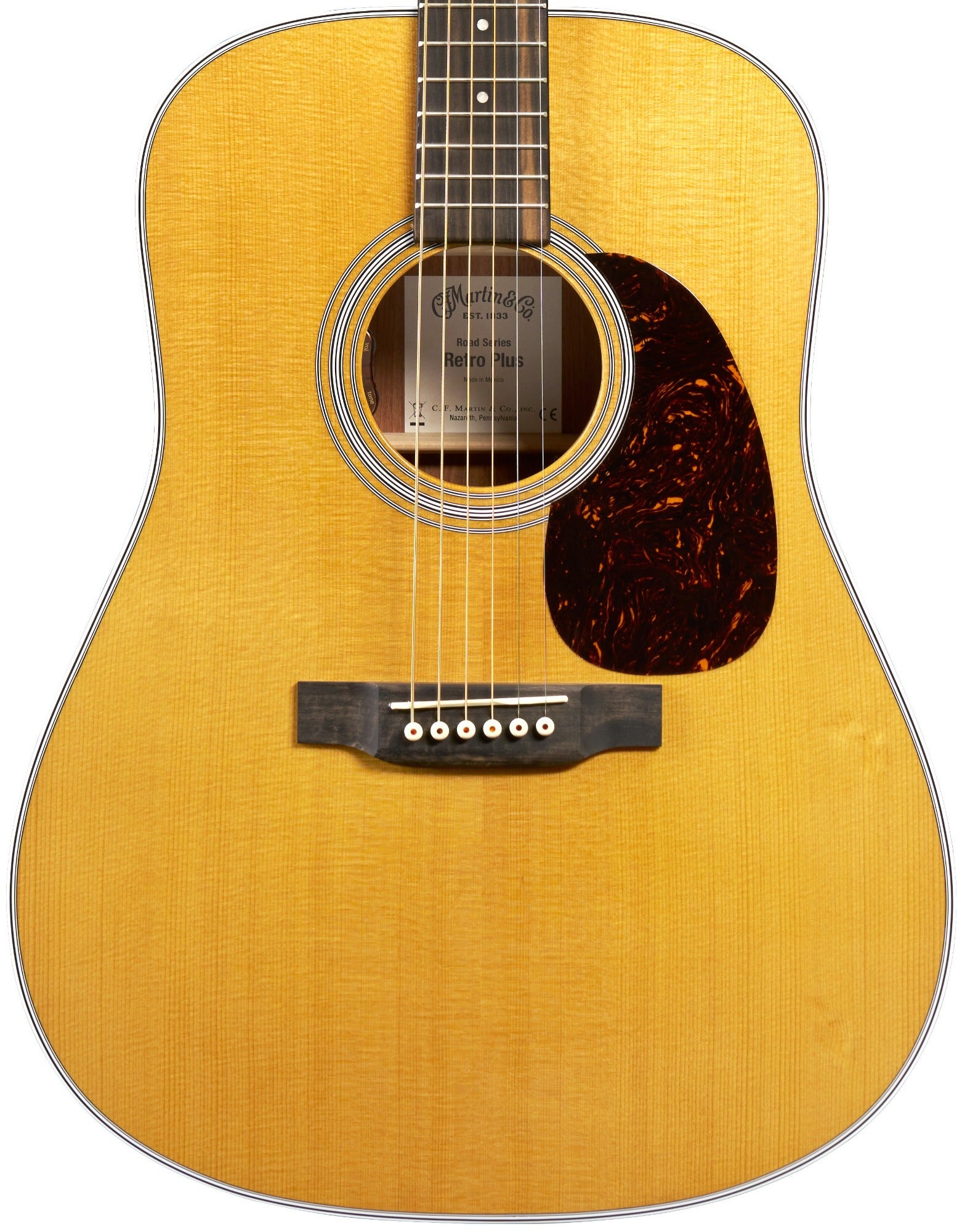 Martin DE Retro Plus Granadillo Acoustic Electric Guitar with Soft Case
