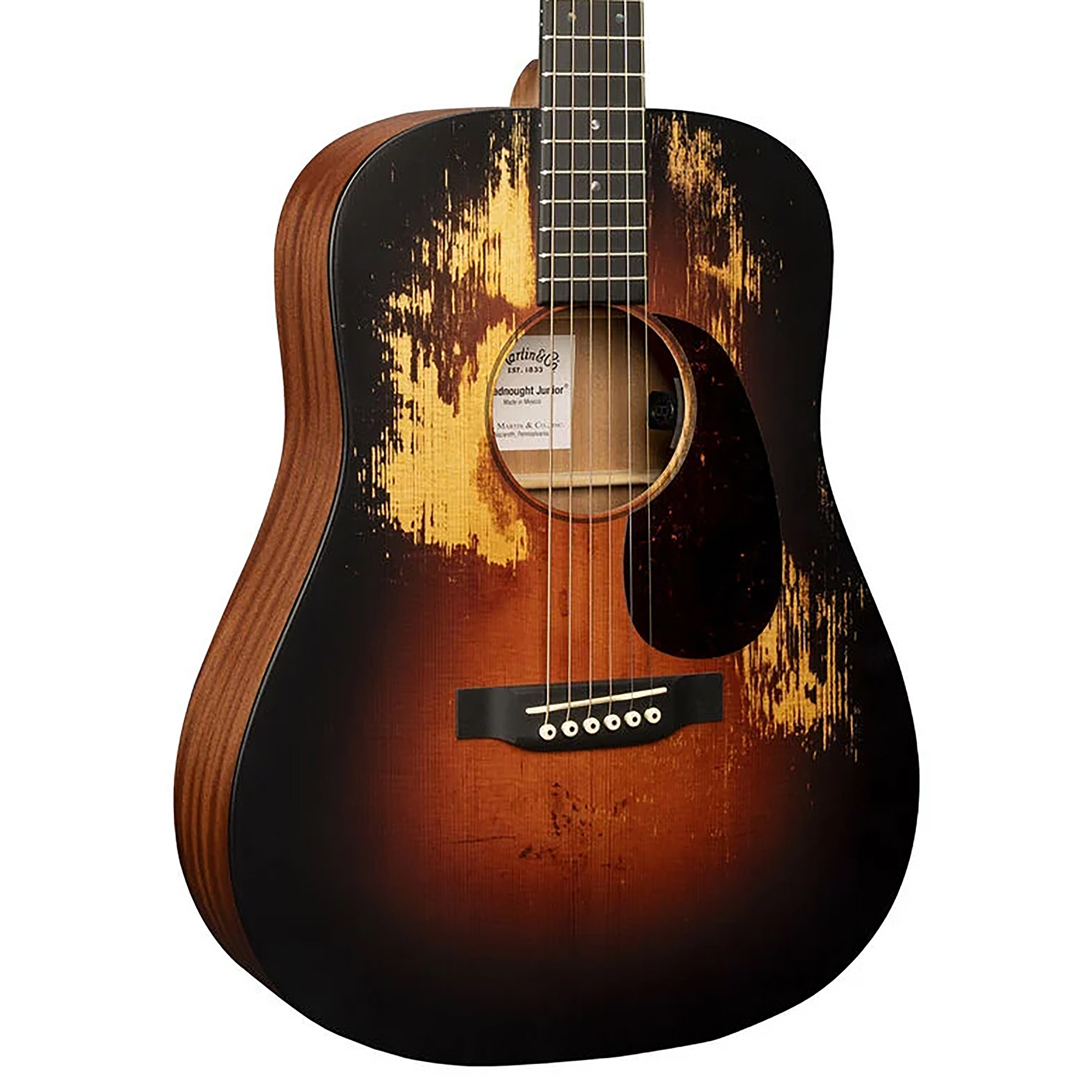 Martin D Junior E StreetLegend Burst Acoustic Electric Guitar with Soft Case