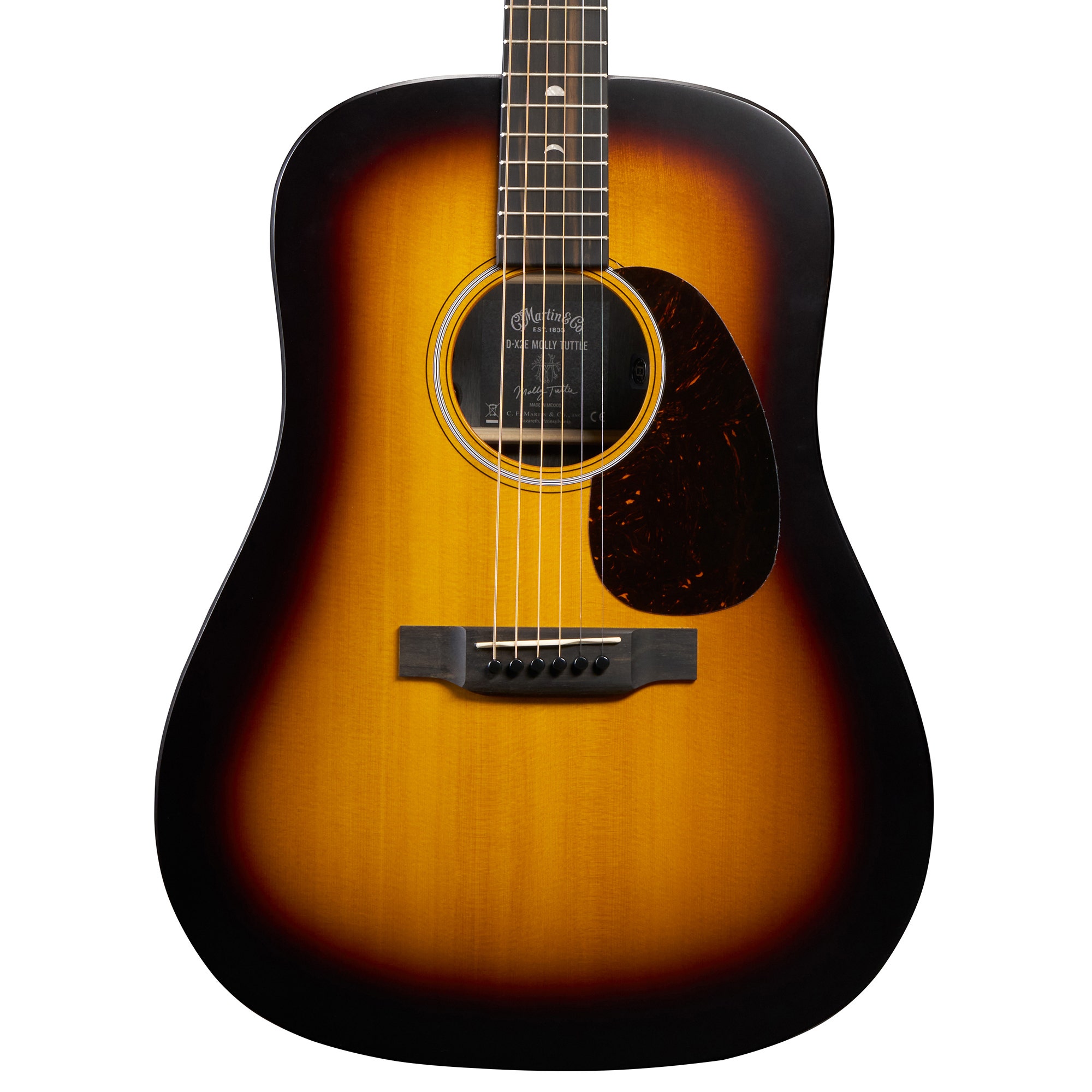 Martin D-X2E Molly Tuttle Acoustic Electric Guitar with Softshell Case