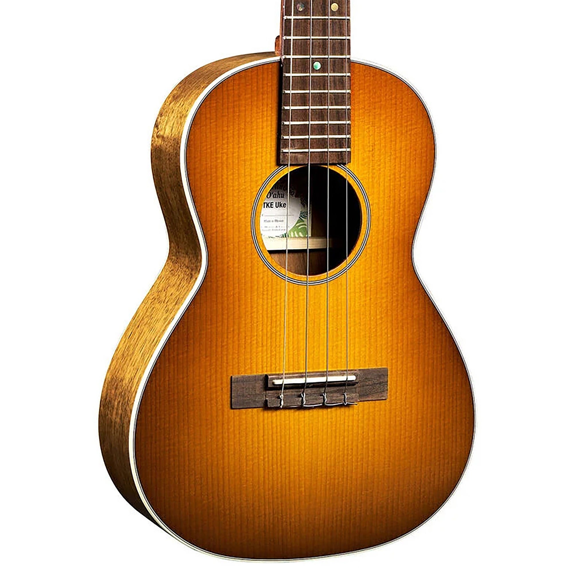 Martin O'ahu TKE Acoustic Electric Tenor Ukulele UkeBurst with Softshell Case