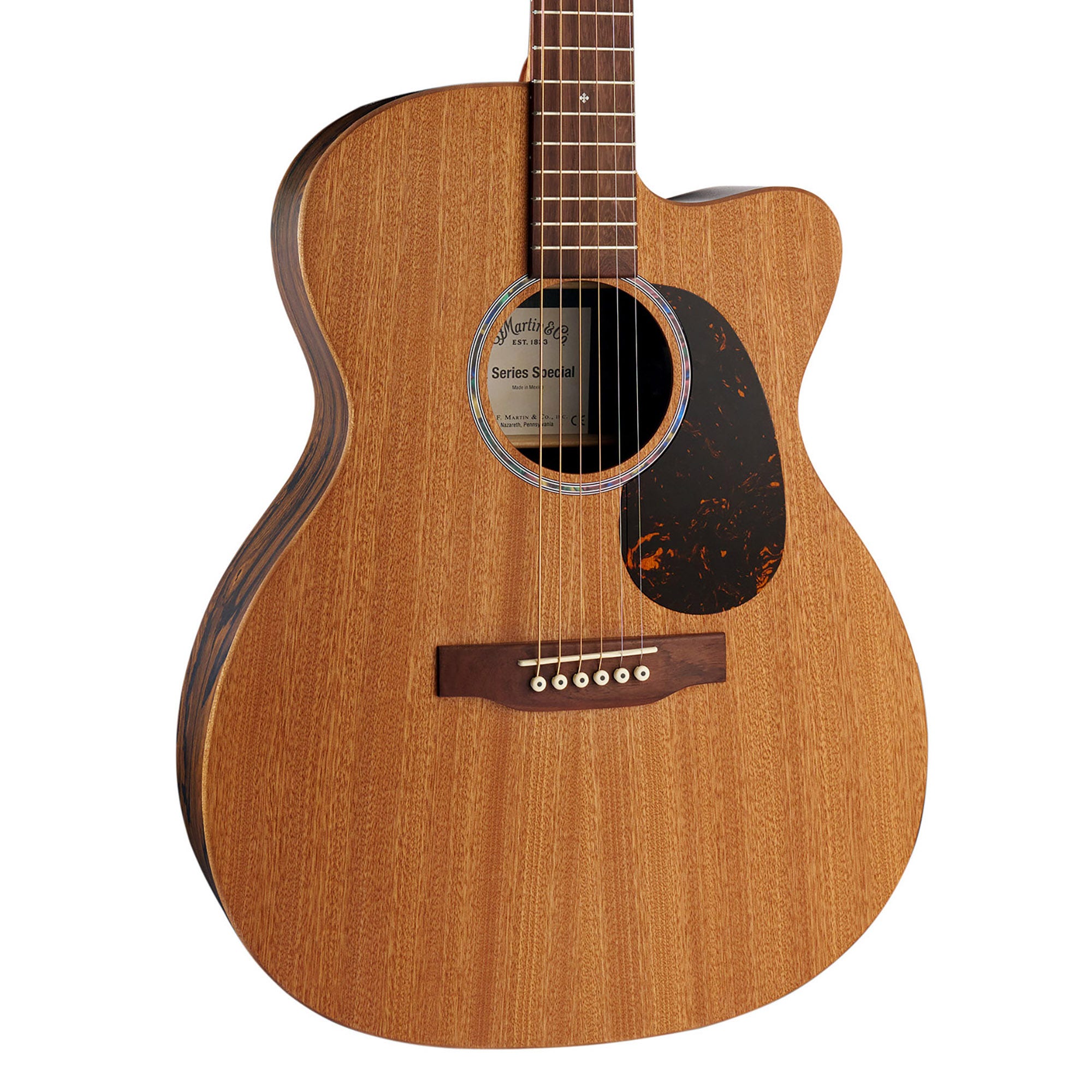 Martin OMC-X2E Ziricote Special Acoustic Electric Guitar with Soft Case