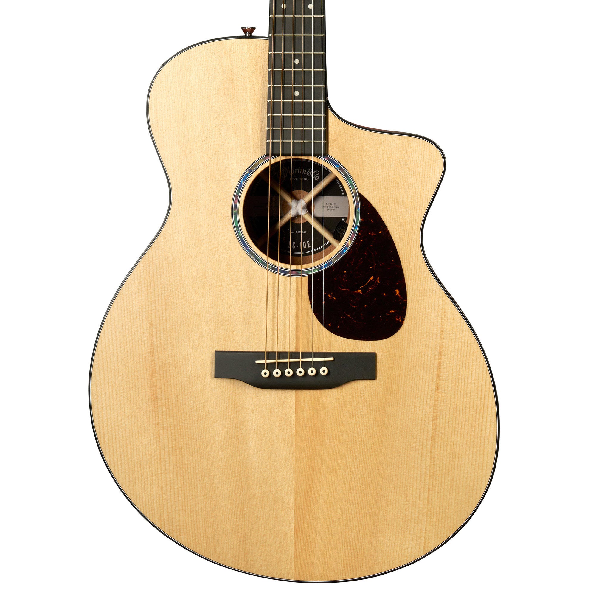 Martin SC-10E Spruce Acoustic Electric Guitar with Soft Case