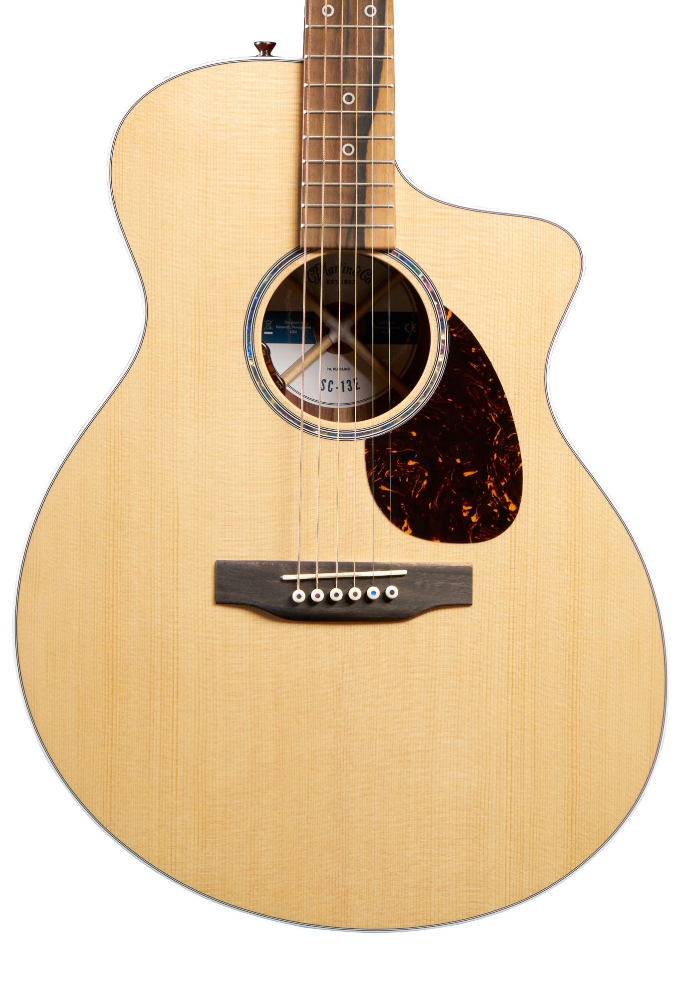 Martin SC-13E Modern Acoustic Electric Guitar with Soft Shell Case