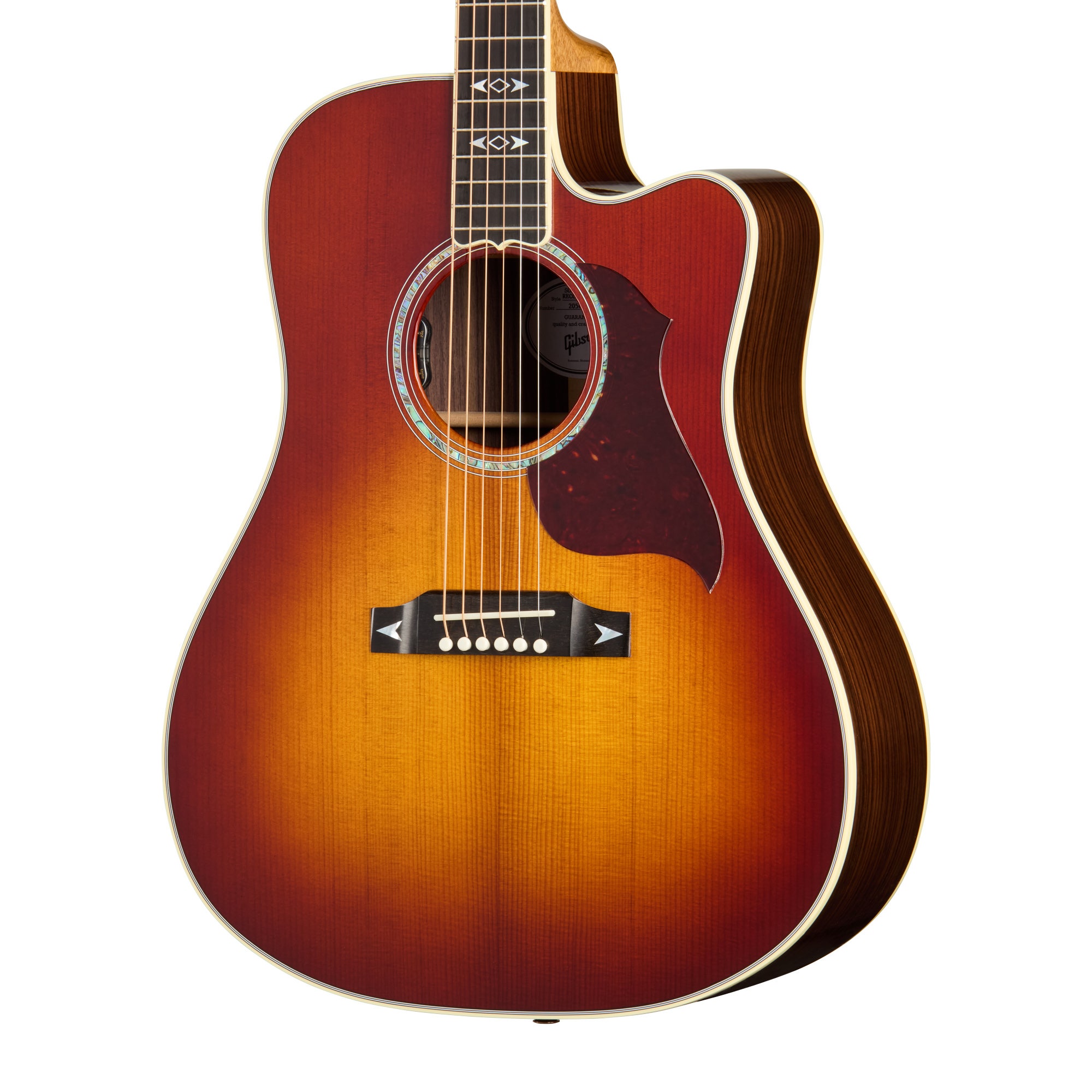 Gibson Songwriter Recording Artist EC Acoustic Electric Guitar with Case Rosewood Burst