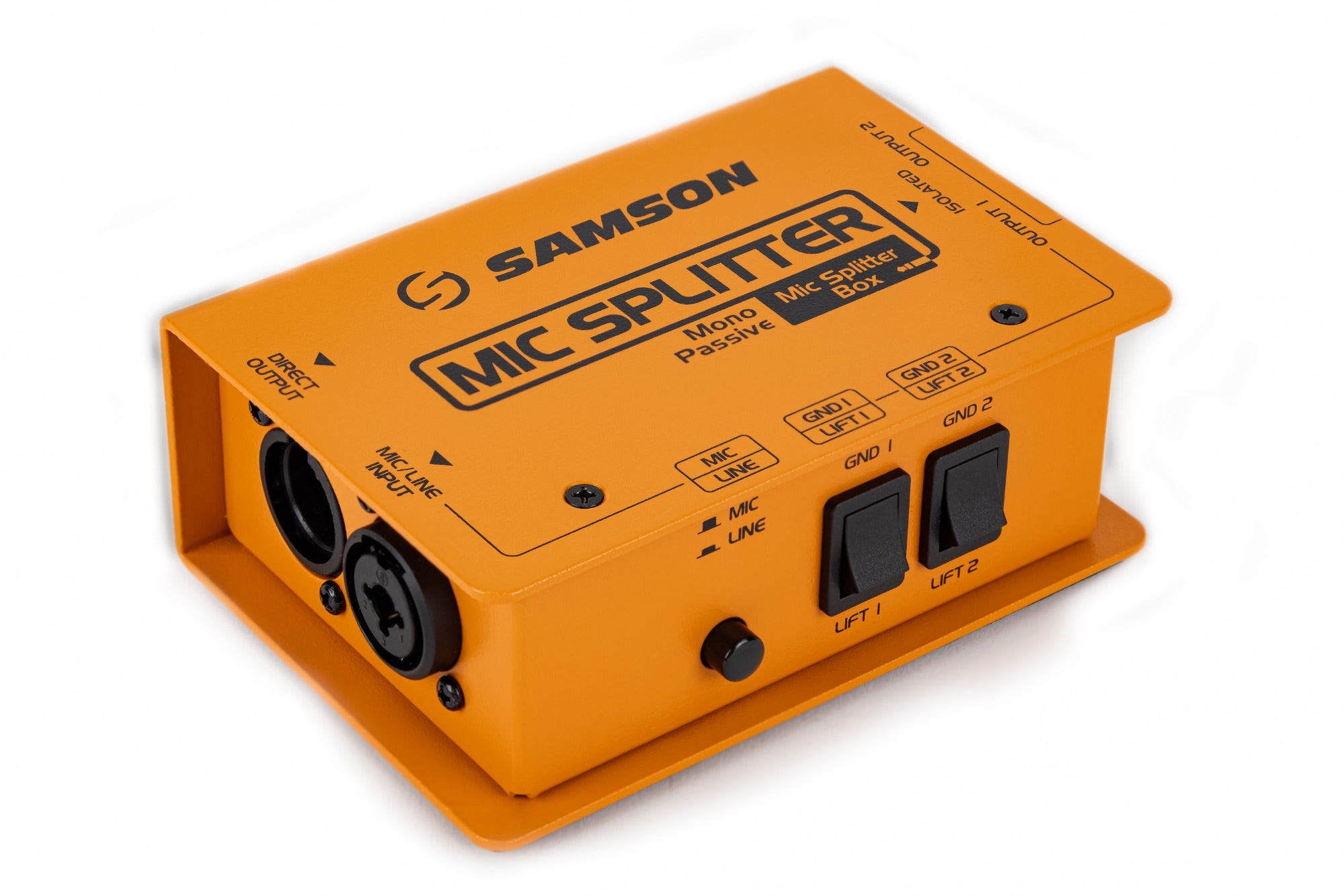 Samson Mic Splitter Compact Passive Signal Microphone Splitter Box