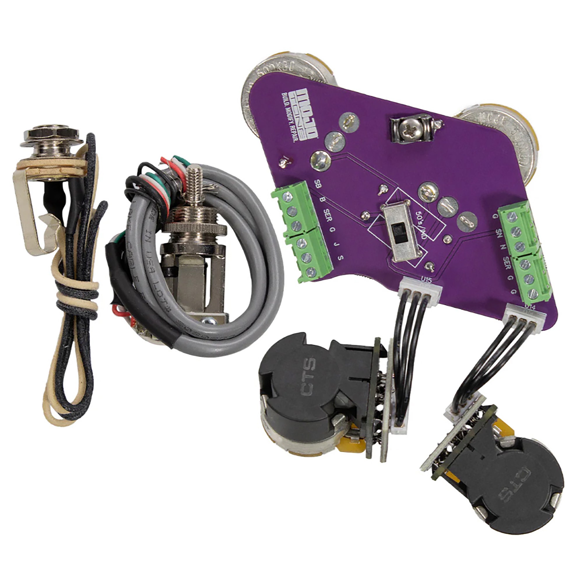 Mojotone Solderless Les Paul Convertible Harness Long Shaft