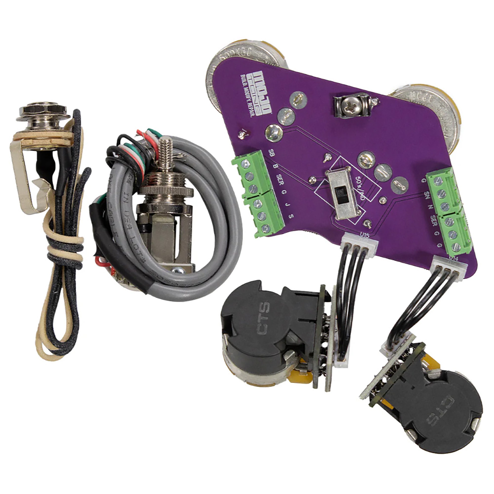 Mojotone Solderless Les Paul Convertible Harness Short Shaft