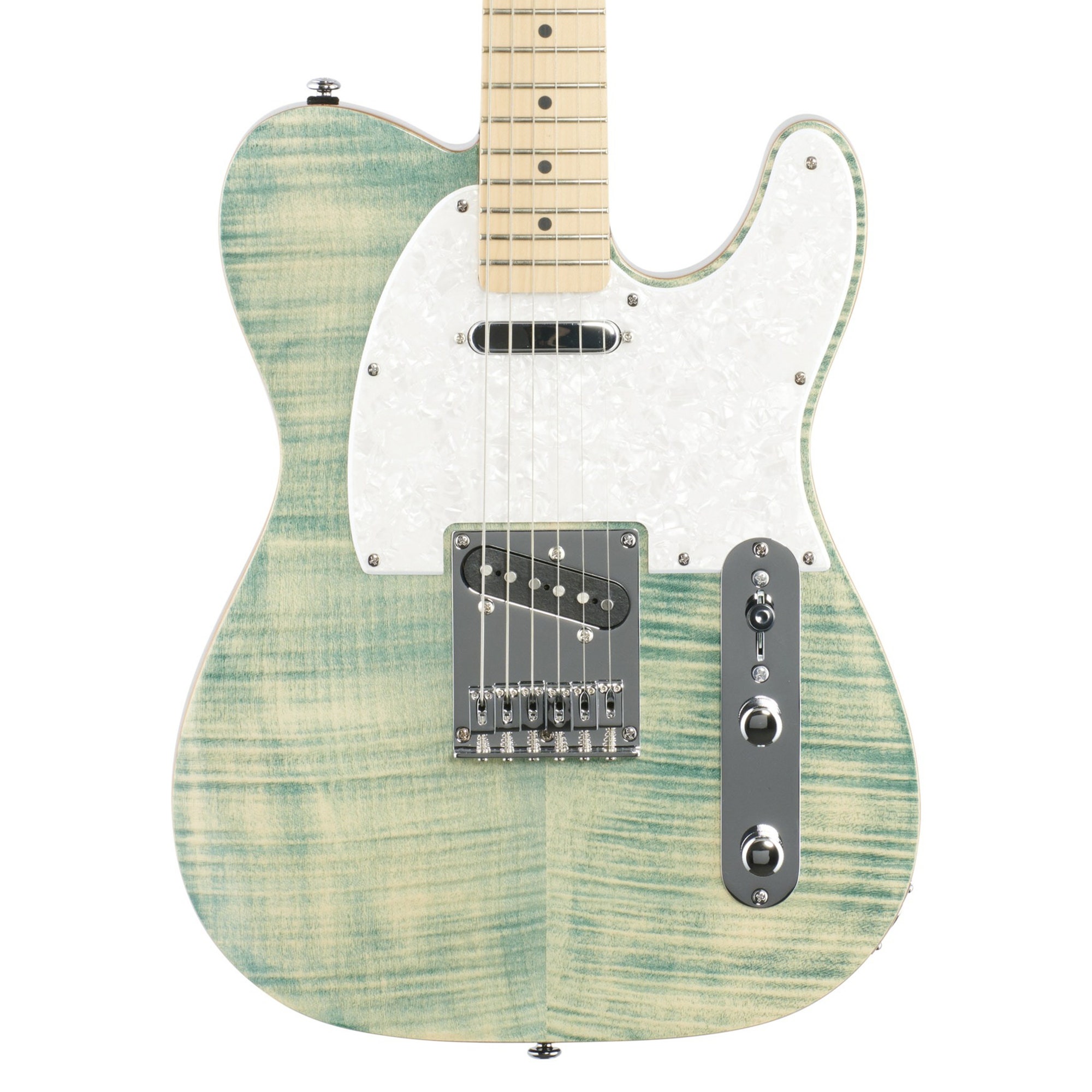 Michael Kelly 1953 Electric Guitar with Maple Fretboard Blue Jean Wash with Gig Bag