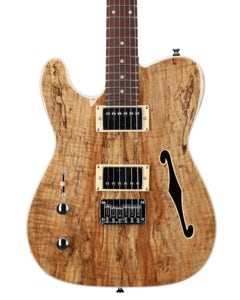 Michael Kelly 58 Thinline Left Handed Electric Guitar Spalted Maple