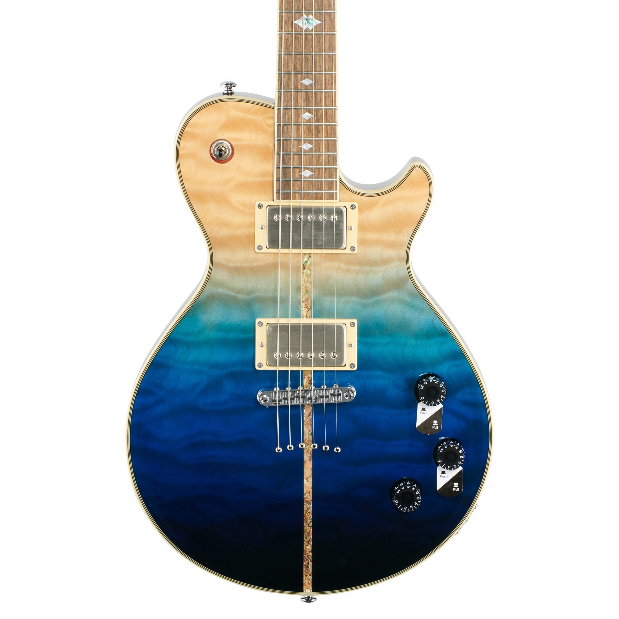 Michael Kelly Mod Shop Patriot Instinct Bare Knuckle Electric Guitar Blue Fade