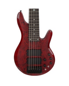 Michael Kelly Pinnacle 6 Bass 6-String Bass Guitar with Bag Cherry Burl