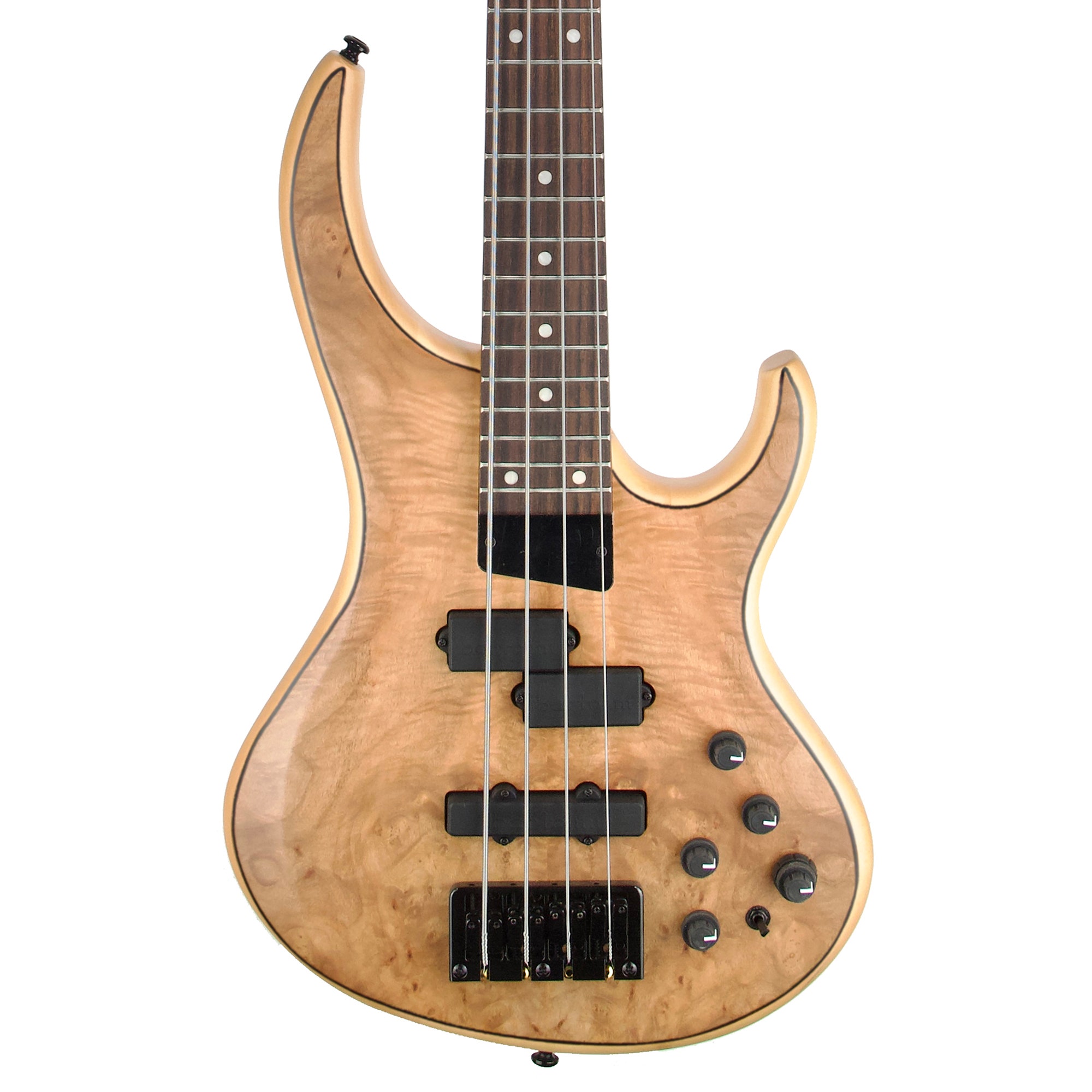 MTD Kingston LK4 Electric Bass Guitar Natural Burl
