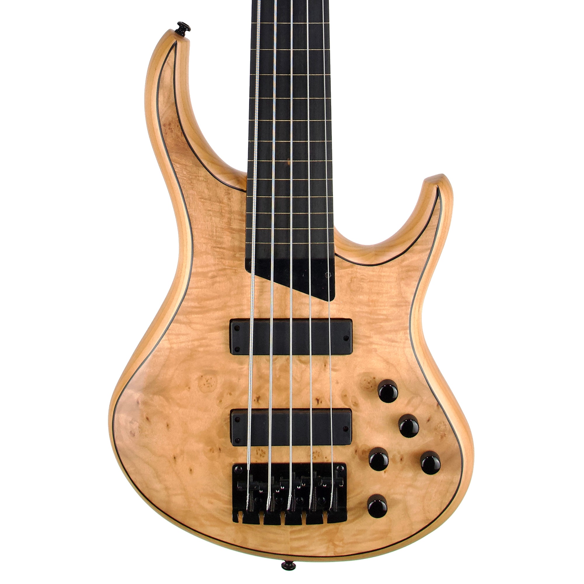 MTD Kingston Z5 Fretless 5-String Bass Guitar Natural Burl