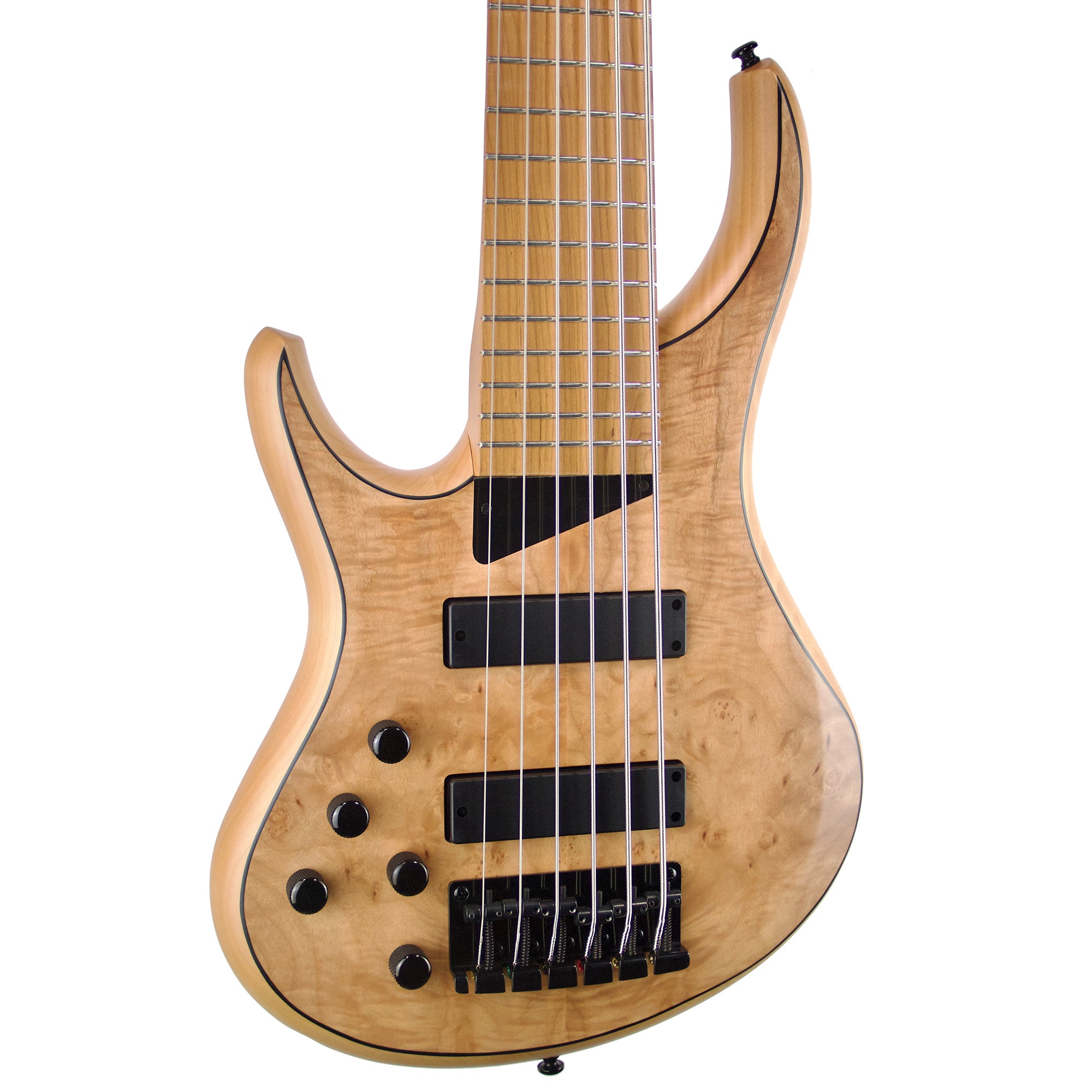 MTD Kingston Z6 Left Handed 6-String Bass Guitar Burl Matte