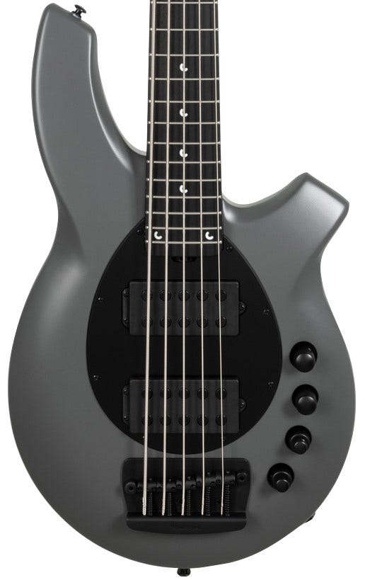 Ernie Ball Music Man Bongo 5 HH Bass Guitar with MONO Bag Titan Gray