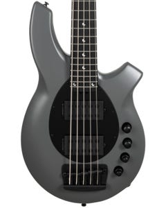 Ernie Ball Music Man Bongo 5 HH Bass Guitar with MONO Bag Titan Gray