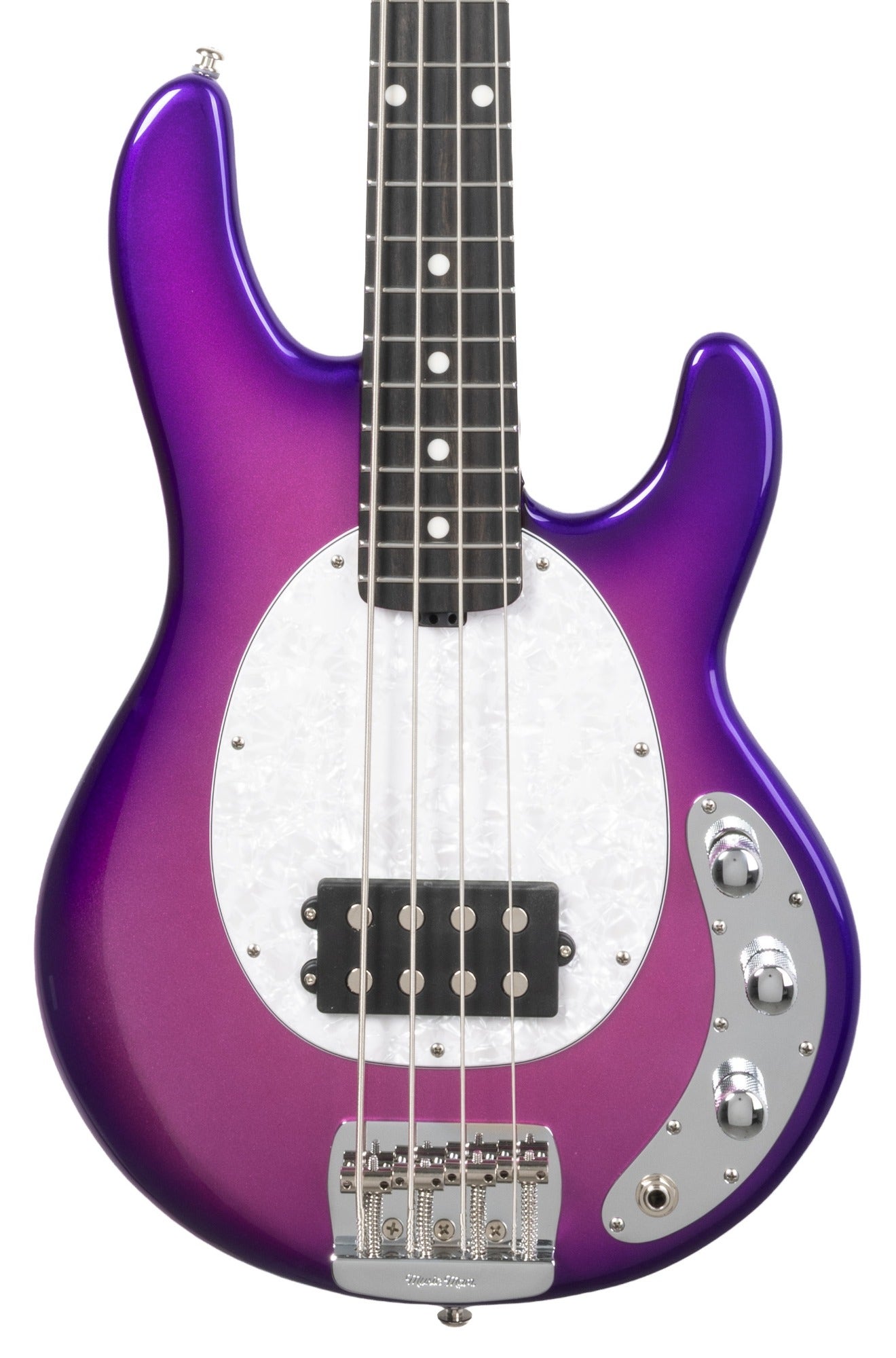 Music Man Short Scale StingRay Bass Galactic Pearl with MONO Soft Case