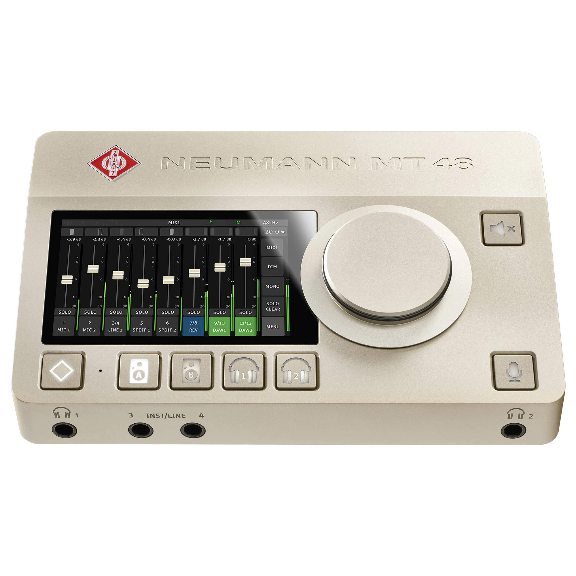 Neumann MT48U 4x8 USB-C and Dante Audio Interface