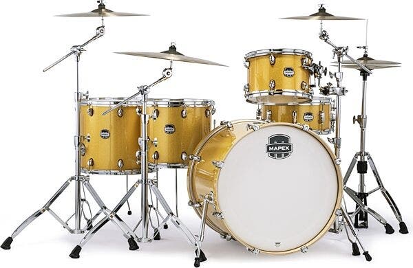 Mapex Mars Birch 5 Piece Crossover Shell Kit Sunflower Sparkle