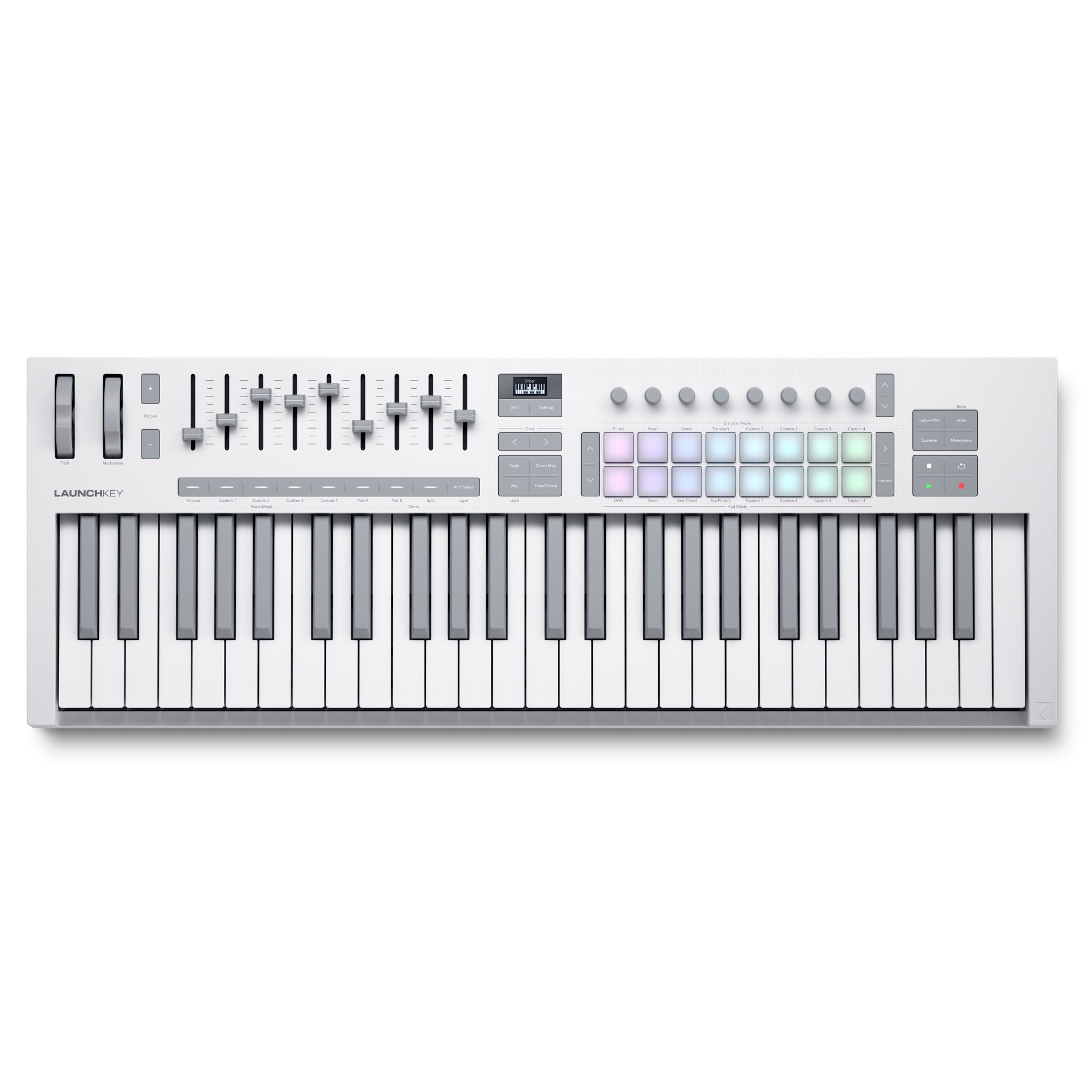 Novation Launchkey 49 MK4 USB Keyboard in White