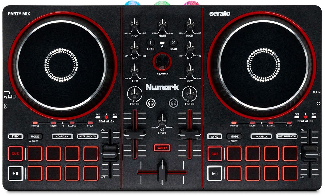Numark Party Mix III DJ Controller with Light Show