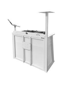 Odyssey Metal Works DJ Booth System White