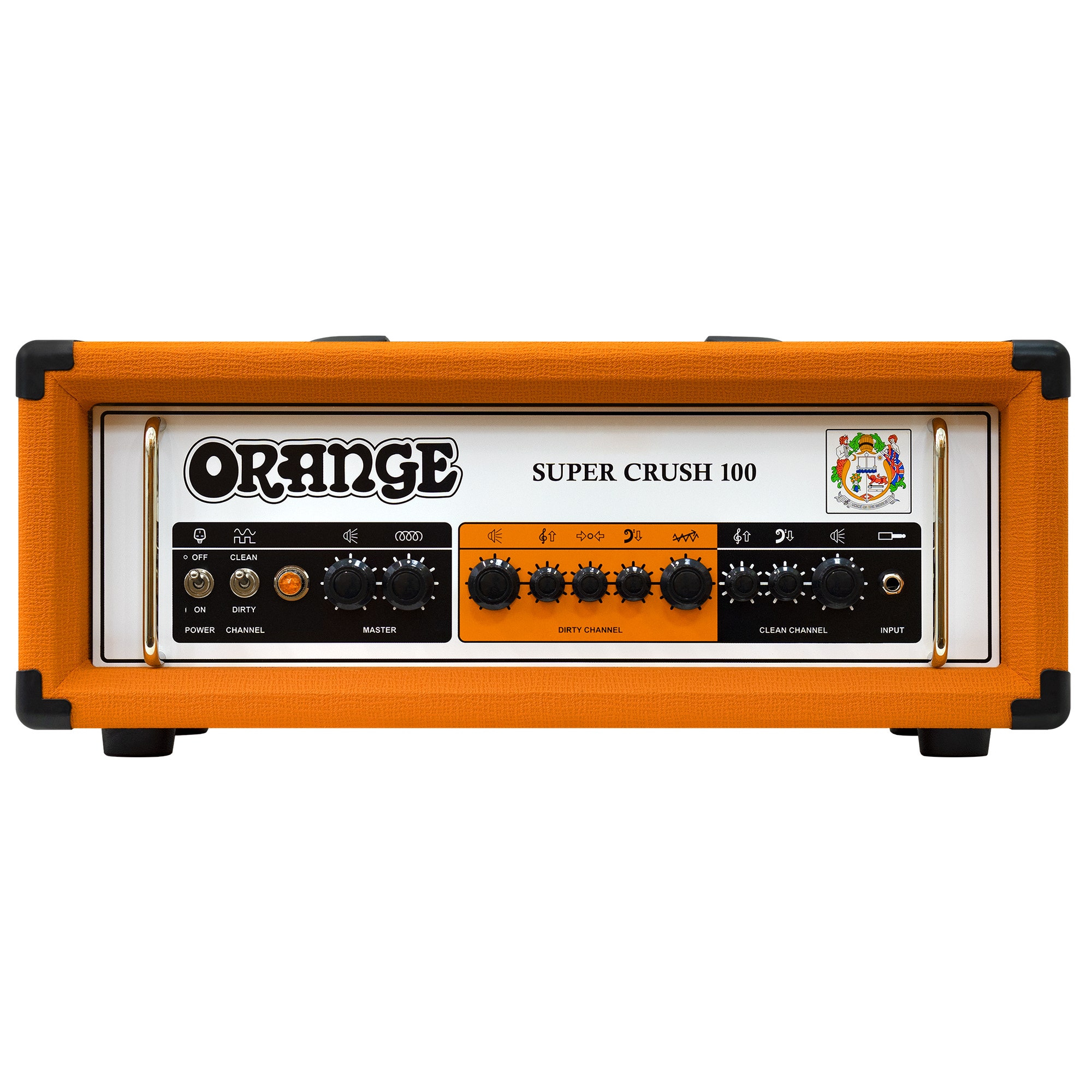 Orange Super Crush Solid State Guitar Amp Head 100 Watts Orange